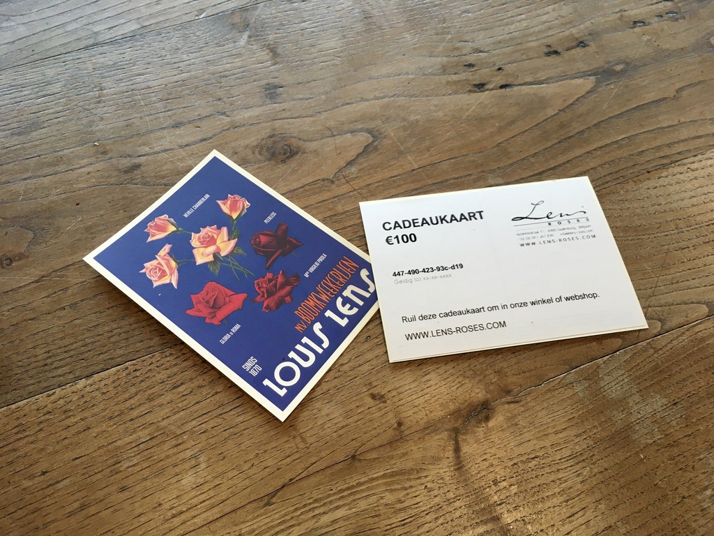 Gift Card received by post